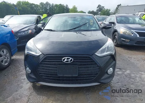 2013 Hyundai Veloster Turbo W/Black from USA, damaged, VIN KMHTC6AE7DU142860